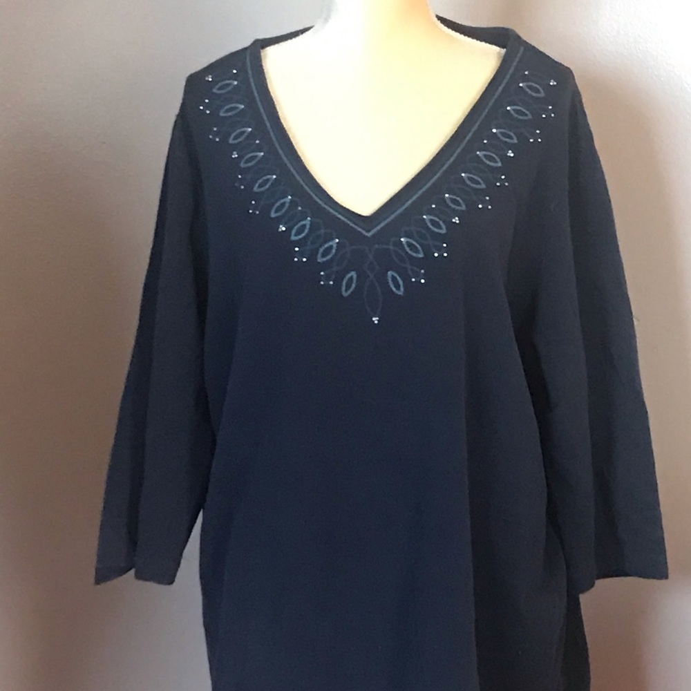 Essentials by Maggie Plus Size 26/28w Blouse.